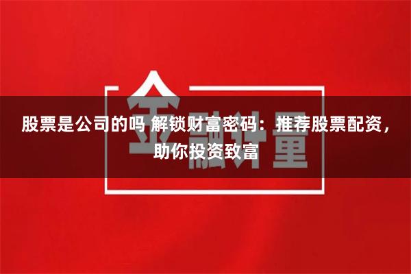 股票是公司的吗 解锁财富密码：推荐股票配资，助你投资致富