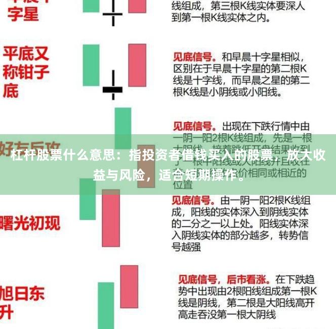 杠杆股票什么意思：指投资者借钱买入的股票，放大收益与风险，适合短期操作。